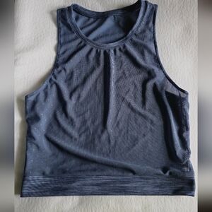 Zyia Active Mesh Blue Sleeveless Top